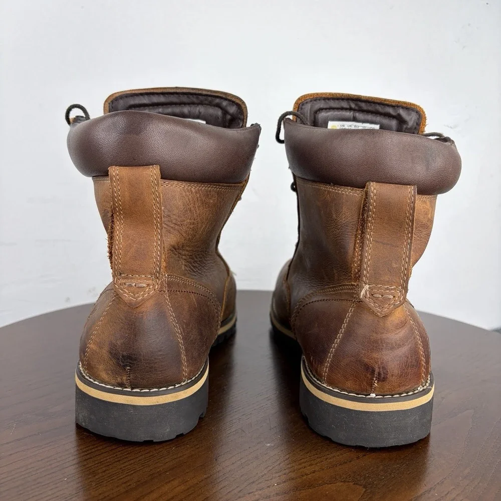 Timberland Rugged 6 Boots Men 11.5 Brown Waterproof Work Copper Toe Safety 74134